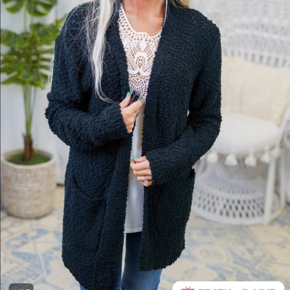 Nwot Zenana Popcorn Cardigan 